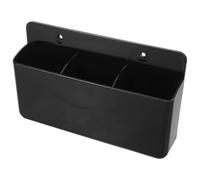 Ipetboom Support Mural pour Télécommandes 3 Compartiments Blanc avec Adhésif Puissant sans Perçage Boîte de Rangement Murale pour Télécommande TV Ventilateur Climatisation - Organiseur