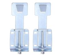 Ipetboom Support Mural Réglable pour Hotte Aspirante en Métal Zingué, Lot de 2 Crochets de Levage Allongés Accessoires, Fixation Robuste, Adapté Cuisine Industrielle et Entretien