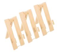 Ipetboom Support Pliable en Bambou pour Éventail Pliant, Socle D'affichage 18,5 Cm, Lot de 3 Pièces, Présentoir Portable pour Éventails Chinois et Japonerie, Décoration Maison et