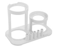Ipetboom Support pour Hydropulseur Mural Antidérapant Organisateur de Rangement Compact pour Embouts et Accessoires de Soins Bucco-Dentaires Compatible Usage Salle de Bain Design