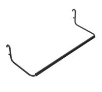 Ipetboom Support pour Panneau Perforé en Métal Noir Porte-Rouleaux Essuie-Tout Compatible Panneaux Standards Crochet Multifonction Robuste pour Rangement Industriel et Buanderie 1 Pièce