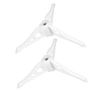 Ipetboom Support pour Sapin de Noël Blanc 15 CM 2 Pièces en Plastique Robuste Socle Stable et Solide pour Sapin Artificiel Accessoire Pratique pour Décoration de Maison