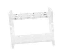 Ipetboom Support Tube à Essai Acrylique Transparent Emplacements Résistant pour Laboratoire et Fêtes Porte-éprouvette Stable pour Observation et Manipulation Facile