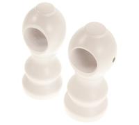 Ipetboom Supports Muraux pour Tringle à Rideaux en Bois Brut 2 Pièces - Diamètre 28 Mm - Crochets Robustes pour Fenêtres - Fixation Murale pour Tringles de Chambre et Salon - Accessoires