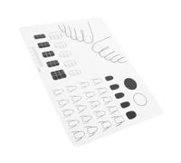 Ipetboom Tapis Pour Ongles Plateau De Stamping Silicone Tampon Entraînement Pour Vernis Outils De Manucure Guide Pour Stickers Ongles