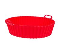 Ipetboom Tapis Silicone pour Friteuse à Air Rouge Doublure Antiadhésive Réutilisable pour Moule à Gâteau et Cuisson Accessoire de Cuisine Ménagère