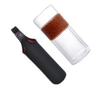 Ipetboom Tasse à Infusion Double Paroi Verre Résistance Haute Température Portable pour Maison et Voyage Filtre Intégré pour Séparation Thé