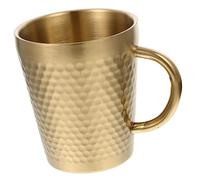 Ipetboom Tasse à Thé Multifonction Mug Café Créatif Double Couche Aux Chutes Tasse à Eau Pratique pour Déjeuner Design Antidérapant avec Base Plate