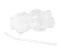 Ipetboom Tasse en Verre Transparente D’Ours 1 Pièce Grosse Capacité Verre à Eau et Jus Verrerie Créative pour Boissons Froides et Chaudes Usage Quotidien et Présent Réutilisable