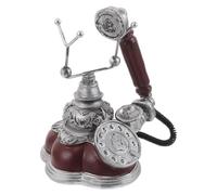 Ipetboom Téléphone Vintage Résine Décoration Intérieure Stylée Modèle Rétro pour Étagère ou Bureau