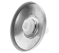 Ipetboom Tête de Balai Rotative en Acier Inoxydable Blanche - Disque Rotatif pour Balai Rond Accessoire de Rechange Compatible Sols Carrelage Parquet et Stratifié Manche Adaptable