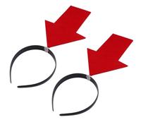 Ipetboom -Tête Flèche : 2 Nouveaux Bandeaux Amusants Pour Femmes Et Hommes Coiffe Rouge À Symbole Créatif Pour Festival Fête Concert Groupe De Soutien 12 6 X 5 5 X 0 6 Pouces