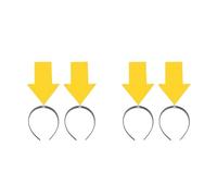 Ipetboom -Tête Flèche : 4 Nouveaux Bandeaux Amusants Pour Femmes Et Hommes Coiffe De Symbole Créatif Jaune Pour Festival Fête Concert Groupe De Soutien -Tête 12 6 X 5 5 X