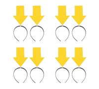 Ipetboom -Tête Flèche : 8 Nouveaux Bandeaux Amusants Pour Femmes Et Hommes Coiffe De Symbole Créatif Jaune Pour Festival Fête Concert Groupe De Soutien -Tête 12 6 X 5 5 X