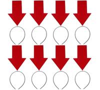 Ipetboom -Tête Flèche : 8 Nouveaux Bandeaux Amusants Pour Femmes Et Hommes Coiffe Rouge À Symbole Créatif Pour Festival Fête Concert Groupe De Soutien 12 6 X 5 5 X 0 6 Pouces