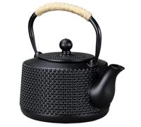 Ipetboom Théière Tetsubin en Fonte 900 Ml Infuseur Inox Poignée Isolante Petite Théière Japonaise Vintage pour Maison et Bureau Accessoire Vaisselle à Thé en Fer Robuste Décor Salon de