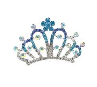 Ipetboom Tiaras Couronne Miniature Avec Peigne à Cheveux Cristal Et Et Filles Accessoires De Mariage Élégants Et