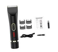 Ipetboom Tondeuse à Cheveux Électrique Domestique Tondeuse à Cheveux à Brancher Coffret De Tondeuses Pour Adultes Noir Avec Peignes Câble Usb Et Lubrifiant