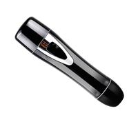 Ipetboom Tondeuse à Cheveux Électrique Épilateur Mini Portable Noir Utilisation Sèche Appareil D'épilation Tête Rotative Facile à Nettoyer Sans Batterie