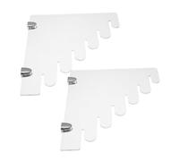 Ipetboom Transparent Acrylic Wall-mounted Knife Holder Detachable Display Rack For Kitchen Fruit And Tool Knives Scratch-resistant Space-saving Organizer