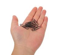 Ipetboom Trombones Noirs en Fil Métallique Revêtement Plastique Lot de 500 Pièces Pinces à Documents Robustes et Marque-Pages Polyvalents pour Bureau et Organisation de Dossiers