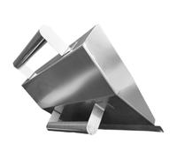 Ipetboom Truelle à Bordure en Acier Inoxydable Outil de Maçonnerie pour Finition Béton et Ciment Grattoir à Ciment Ergonomique pour Murs et Plaques de Plâtre 1 Pièce