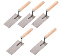 Ipetboom Truelle à Mastic Inoxydable 5 Pièces, Grosse Taille Longue Poignée, Spatule de Finition pour Plâtre et Maçonnerie, Outil de Lissage et Grattage pour Béton et Enduit, Usage