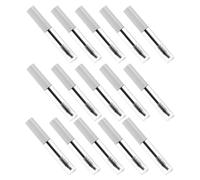 Ipetboom Tube de Mascara Vide 10 Ml Blanc Transparent Lot de 15 Tubes Rechargeables avec Baguette pour Cils Anti-fuite pour Voyage et Application de Cosmétique Yeux