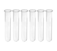 Ipetboom Tubes À Essai en Verre Transparent, 6 PièCes Vases Hydroponiques pour Propagation De Plantes DéCoration IntéRieure Et Bureau Vase Tubulaire 5.91 Pouces pour Fleurs Et Racines Visibles