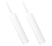 Ipetboom Tubes de Mastic d'Étanchéité Réutilisables Lot de 2 pour Réparations Carrelage et Fissures Cartouches Rechargeables en Plastique Pratiques pour Bricolage Maison