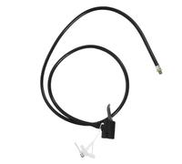 Ipetboom Tuyau de Pompe à Vélo Noir Métallique 80 Cm Antigel, Accessoire pour Compresseur D'air, Kit D'adaptateur de Valve Multifonction Compatible Valves Presta et Standard, Équipement