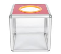 Ipetboom Urne de rangement en tissu transparent avec trou de 25 cm - Boîte à suggestions pour vote, collection de suggestions de bienfaisance