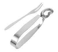 Ipetboom Ustensiles Fruits de Mer Acier Inoxydable Pince et Fourchette Escargot Résistants pour Cuisine Maison Outils pour Servir Snails sans Salir Mains