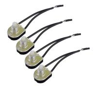 Ipetboom Variateur Rotatif pour Lampe Noir 4 Pièces Bouton de Réglage de L'Intensité Lumineuse Compatible Plafonnier et Applique Murale Bouton Fileté Antidérapant en Plastique Robuste