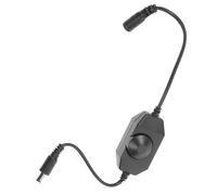 Ipetboom Variateur Rotatif Unique pour Bande LED Monochrome Mini Contrôleur de Luminosité LED Noir Bouton de Réglage Précis Accessoire pour Lampe de Table Adapté Salon la Cuisine