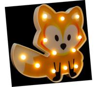 Ipetboom Veilleuse LED Chambre Garçon Fille Forme de Renard Décoratif Lampe Kawaii sans Piles pour Ambiance Douce Cadeau Créatif pour Filles et Garçons