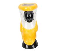 Ipetboom Verre à Vin Tiki Céramique Jaune Parrot Tasse Cocktail Multi Usage pour Bar et Fête Design Original et Pratique Cadeau pour Amis et Famille