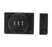 Ipetboom Verrou à Code sans Perçage pour Porte Intérieure, Loquet de Sécurité en Alliage de Zinc, Mécanisme Poussoir Coulissant, Serrure à Combinaison pour Porte D’armoire Ancienne,