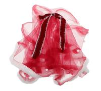 Ipetboom Voile D'arc Déguisement De Mère Noël Tenues De Noël Femmes Tenues Pour Femmes Poupée Pure D'arbre Rouge Mini-jupe Cape De Mme Claus Rouge Engrener