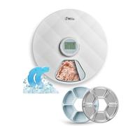 iPettie Brioche Mangeoire Automatique Humide pour Animaux de Compagnie avec Deux Blocs de Glace Parfait pour Nouveau-né Senior Chat Malade et Petit Chien Acier Inoxydable Plateau Plastique