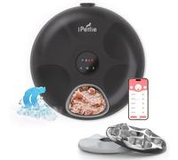 iPettie Donut Frost Distributeur automatique de nourriture humide WiFi 6 repas avec blocs de glace pour animaux âgés et hebdomadaires, minuterie programmable avec contrôle par application, peut