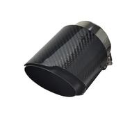 IPEVMLZ 1 Pièce Pour Mazda CX-5 CX-4 CX-3 Pour Axela Pour ATENZA Embouts carbone décoratifs Entrée 77 mm Sortie 101 mm(Straight black1pcs)