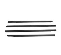 IPEVMLZ 9805767980 Pour Citroen Pour Elysee 2014 2015 2016 4 Pcs Bande De Protection Chrome Noir Joint En Caoutchouc Pour Vitre(NOIR)