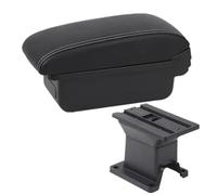 IPEVMLZ Accoudoir Central Pour Toyota IQ Boîte De Rangement Intérieure Pour Accoudoir De Voiture Accessoires Automobiles Pièces De Rechange Avec Port USB(Ligne blanche A3 Pas d'USB)