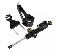 IPEVMLZ Amortisseurs Direction Moto Pour CBR600 F4i 2001 2002-2006 2007 Règle Titane Modifiée Amortisseur Directionnel Butée Anti-vibration(Noir 2)