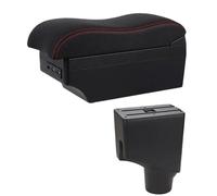 IPEVMLZ Boîte À Accoudoir Centrale Pour Toyota Pour Yaris 2015 2016 2017 2018 2019 2020 2021(Ligne rouge E2)
