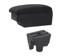 IPEVMLZ Boîte D'accoudoir Pour Toyota Pour Aqua 2017-2022 Accoudoir Auto Cuir Accoudoir Central Console Centrale Stockage USB(Ligne blanche E1)