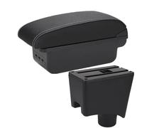 IPEVMLZ Boîte De Rangement D'accoudoir Central Pour N&issan Pour Almera G15 Accoudoir Auto Accessoires Auto(B3 Noir blanc 3USB)