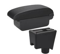 IPEVMLZ Boîte De Rangement D'accoudoir Central Pour N&issan Pour Almera G15 Accoudoir Auto Accessoires Auto(C3 Noir blanc SANS USB)
