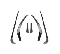 IPEVMLZ Cache D'entrée d'air Latéral Avant Aileron Séparateur Canard pour Mercedes pour Benz CLA Classe C117 AMG 2013 2014 2015(Carbon Fiber Look)